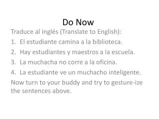 Do Now