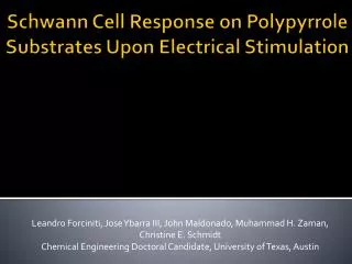 Schwann Cell Response on Polypyrrole Substrates Upon Electrical Stimulation