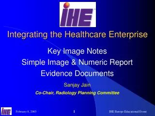 Integrating the Healthcare Enterprise