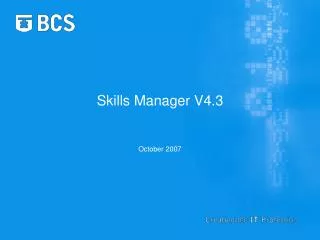 Skills Manager V4.3