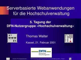serverbasierte webanwendungen f r die hochschulverwaltung