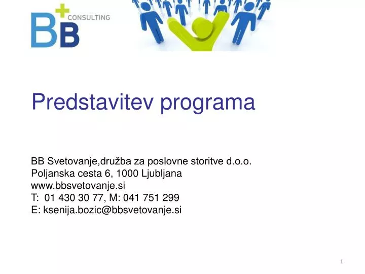 predstavitev programa