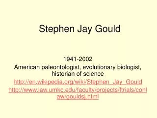 Stephen Jay Gould