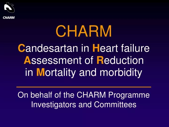 c andesartan in h eart failure a ssessment of r eduction in m ortality and morbidity