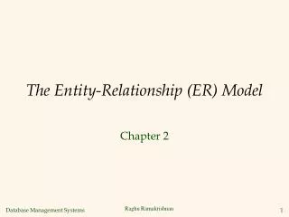the entity relationship er model