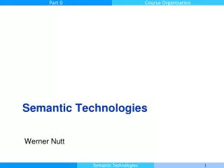 semantic technologies