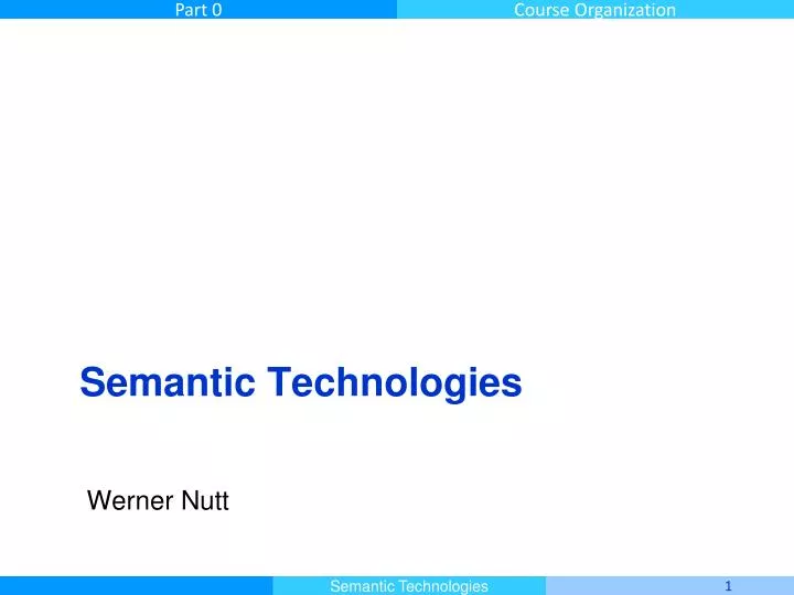 semantic technologies