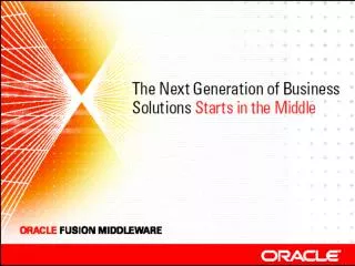 Oracle Fusion Middleware