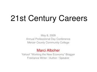 21st Century Careers