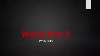 World War II