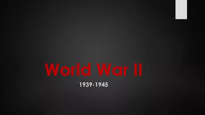 world war ii