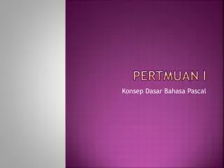pertmuan i