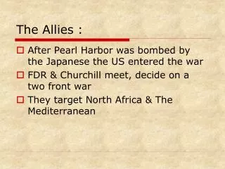 The Allies :