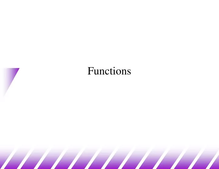 functions