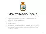 MONITORAGGIO FISCALE - slide 1