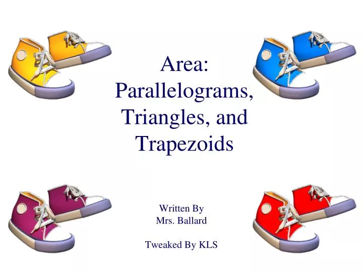 area parallelograms triangles and trapezoids