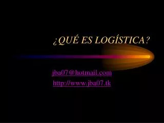 qu es log stica