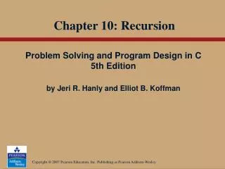 Chapter 10: Recursion