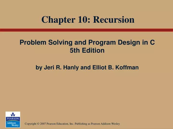 chapter 10 recursion