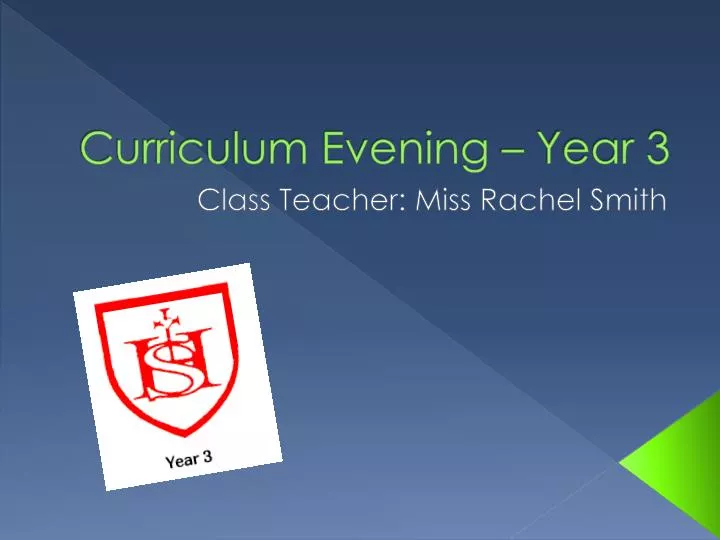 curriculum evening year 3