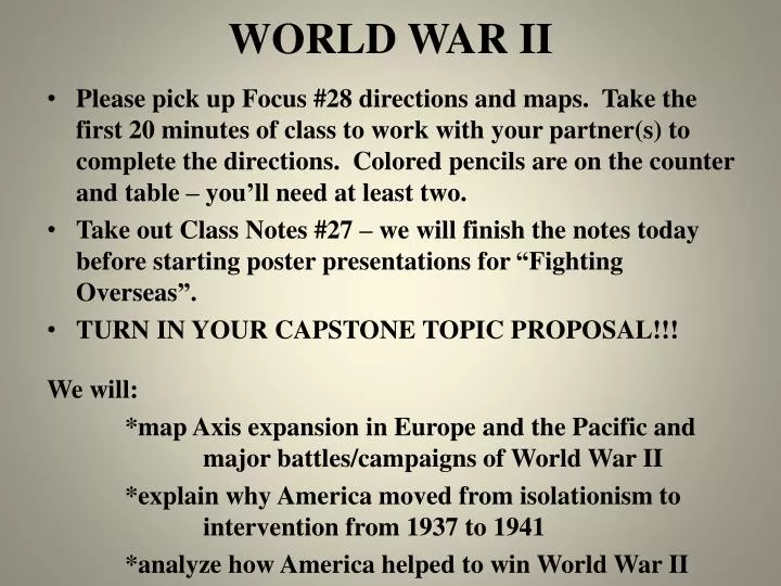 world war ii