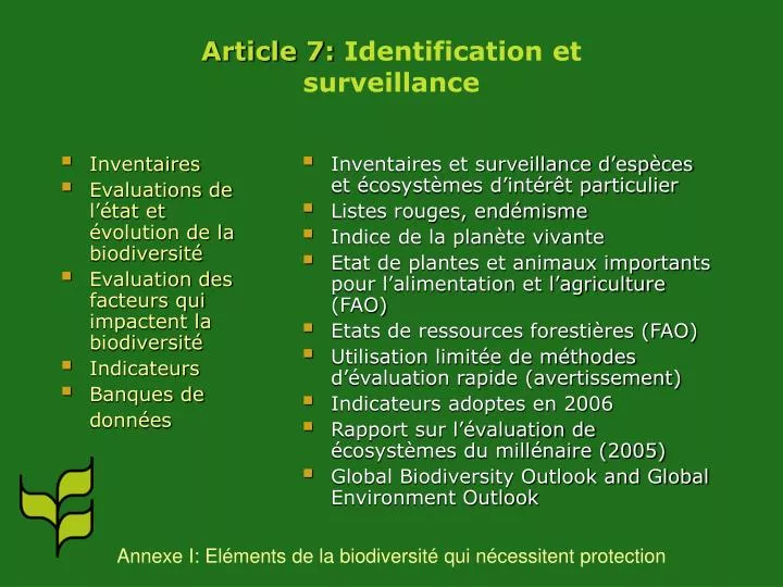 article 7 identification et surveillance