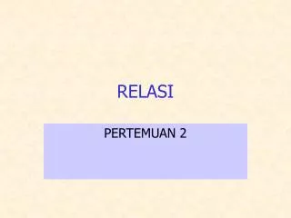 relasi