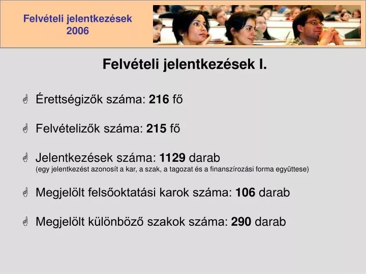 felv teli jelentkez sek i