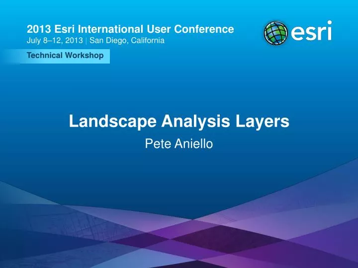landscape analysis layers