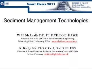 Sediment Management Technologies