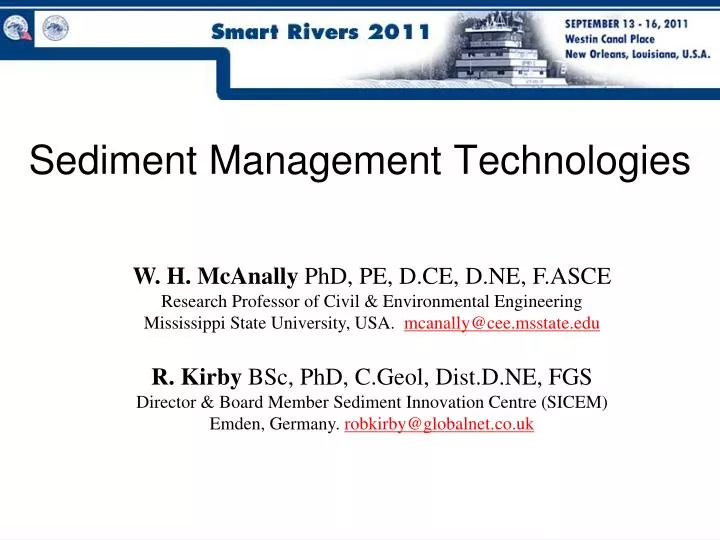 sediment management technologies
