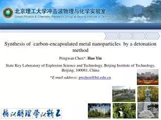 Synthesis of carbon-encapsulated metal nanoparticles by a detonation method