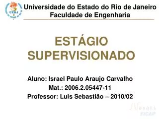 universidade do estado do rio de janeiro faculdade de engenharia