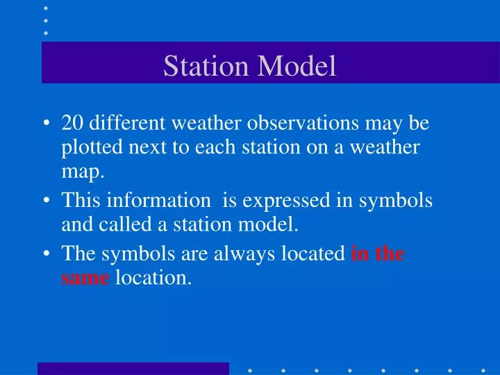 station model