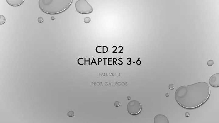 cd 22 chapters 3 6