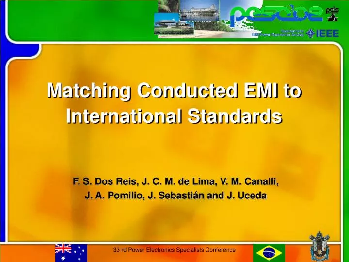 matching conducted emi to international standards