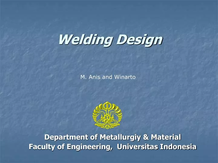welding design