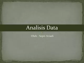 analisis data