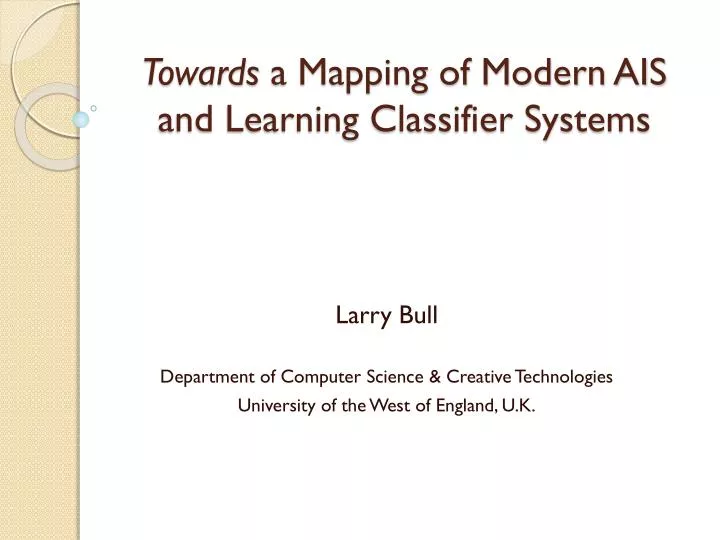 towards a mapping of modern ais and learning classifier systems