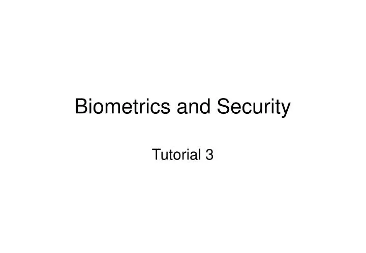 biometrics and security