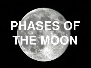 PHASES OF THE MOON