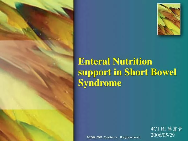 enteral nutrition support in short bowel syndrome