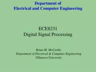 Department of Electrical and Computer Engineering