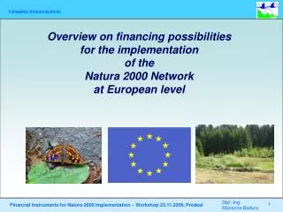 Financial resources for the Natura 2000 Network