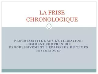 la frise chronologique