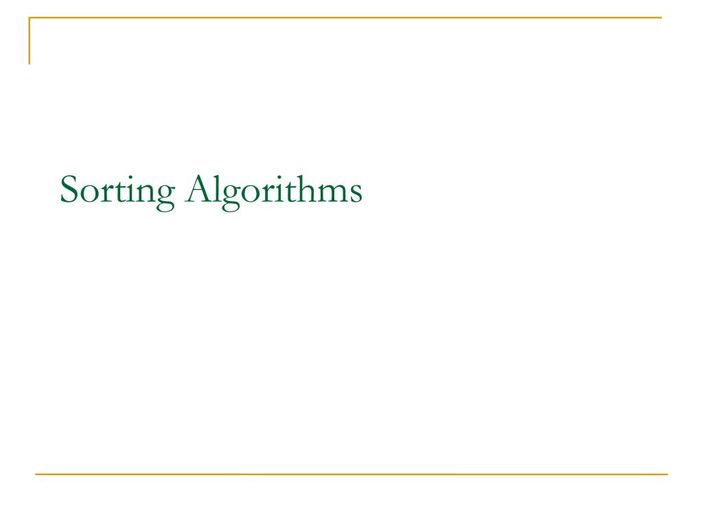 PPT - Sorting Algorithms PowerPoint Presentation, free download - ID ...