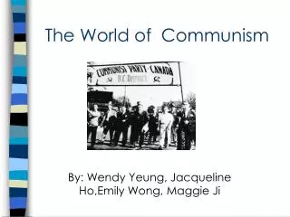 The World of Communism