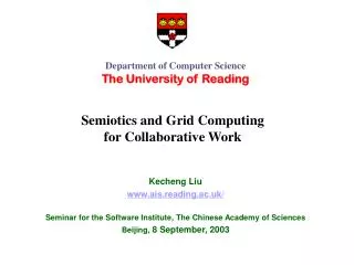 Semiotics and Grid Computing for Collaborative Work