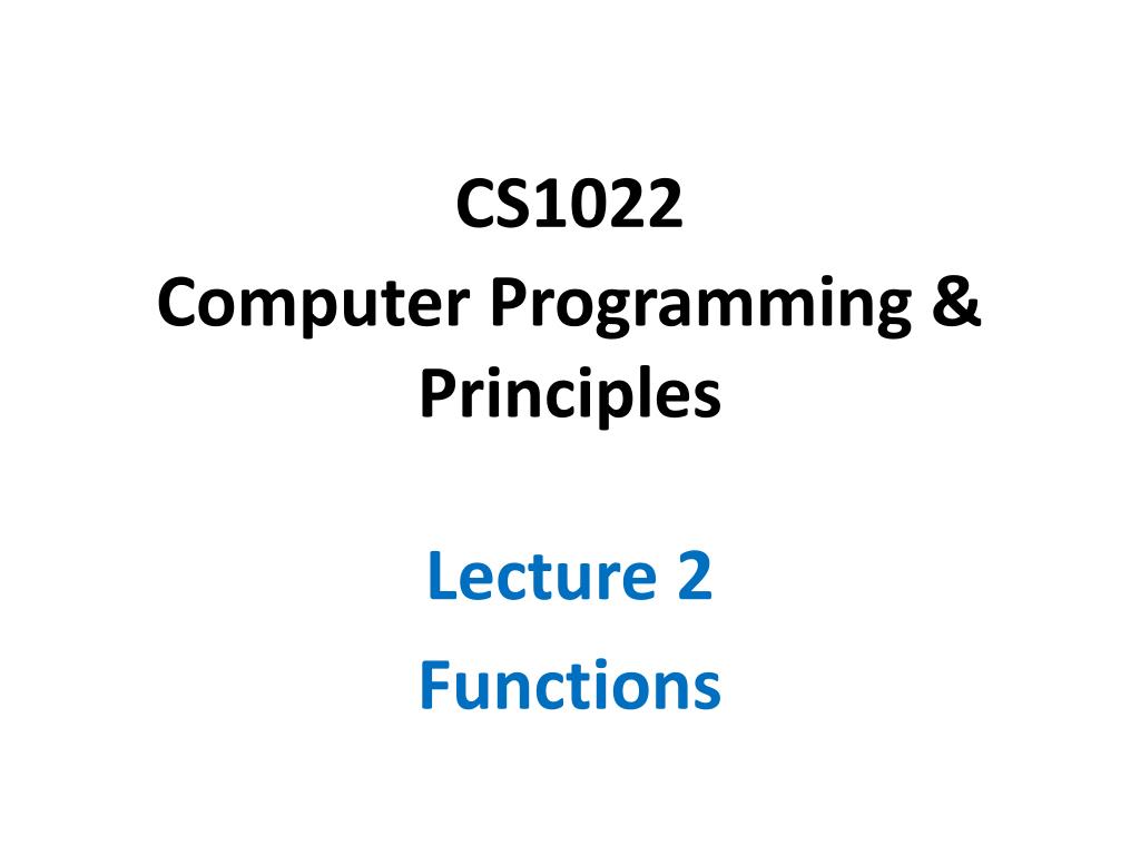 PPT - Understanding Functions in Computer Programming PowerPoint ...