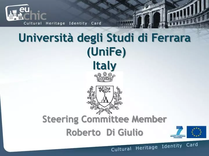 universit degli studi di ferrara unife italy